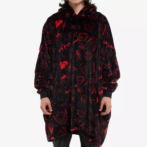 Unisex Hazbin Hotel Alastor Fuzzy Oversized Hoodie Hot Topic